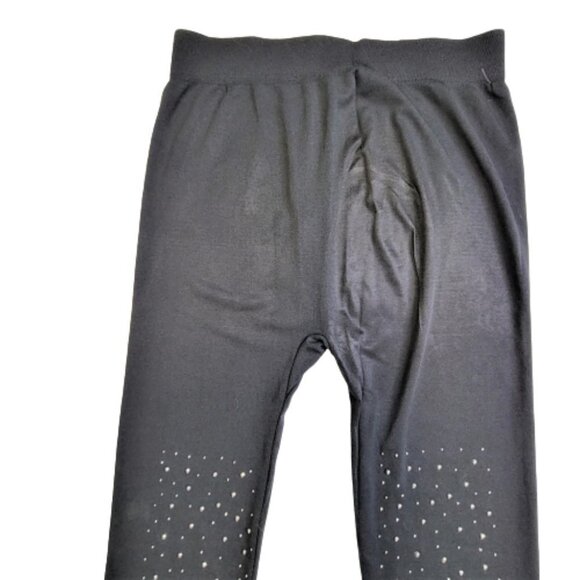 SEQUIN Black Stretchy Leggings - One Size Fits Most - Picture 3 of 12
